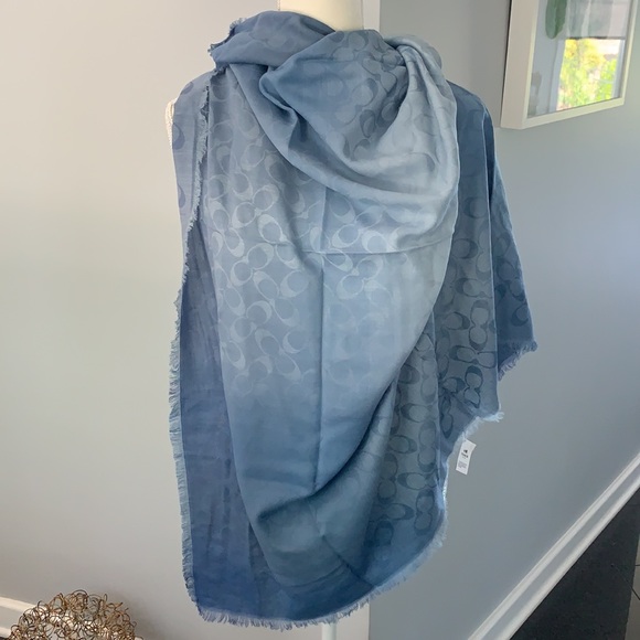 NWT Coach Oversized Signature Print Scarf - Picture 6 of 11